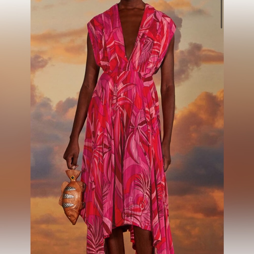 Farm Rio red endless summer dress